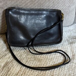 Coach Black Leather Messenger Bag
